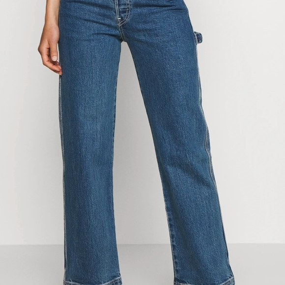 Levi's Ribcage Straight Jeans Wide Leg - Picture 3 of 11